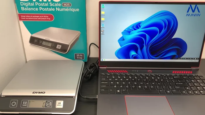 Open the PVCOM software and connect to the scale.