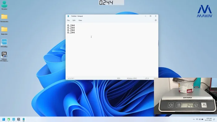 (Optional) For Odoo, ensure the weight field is selected before pressing the shortcut. PVCOM can send weight data to form fields, even if they are not in direct focus.
