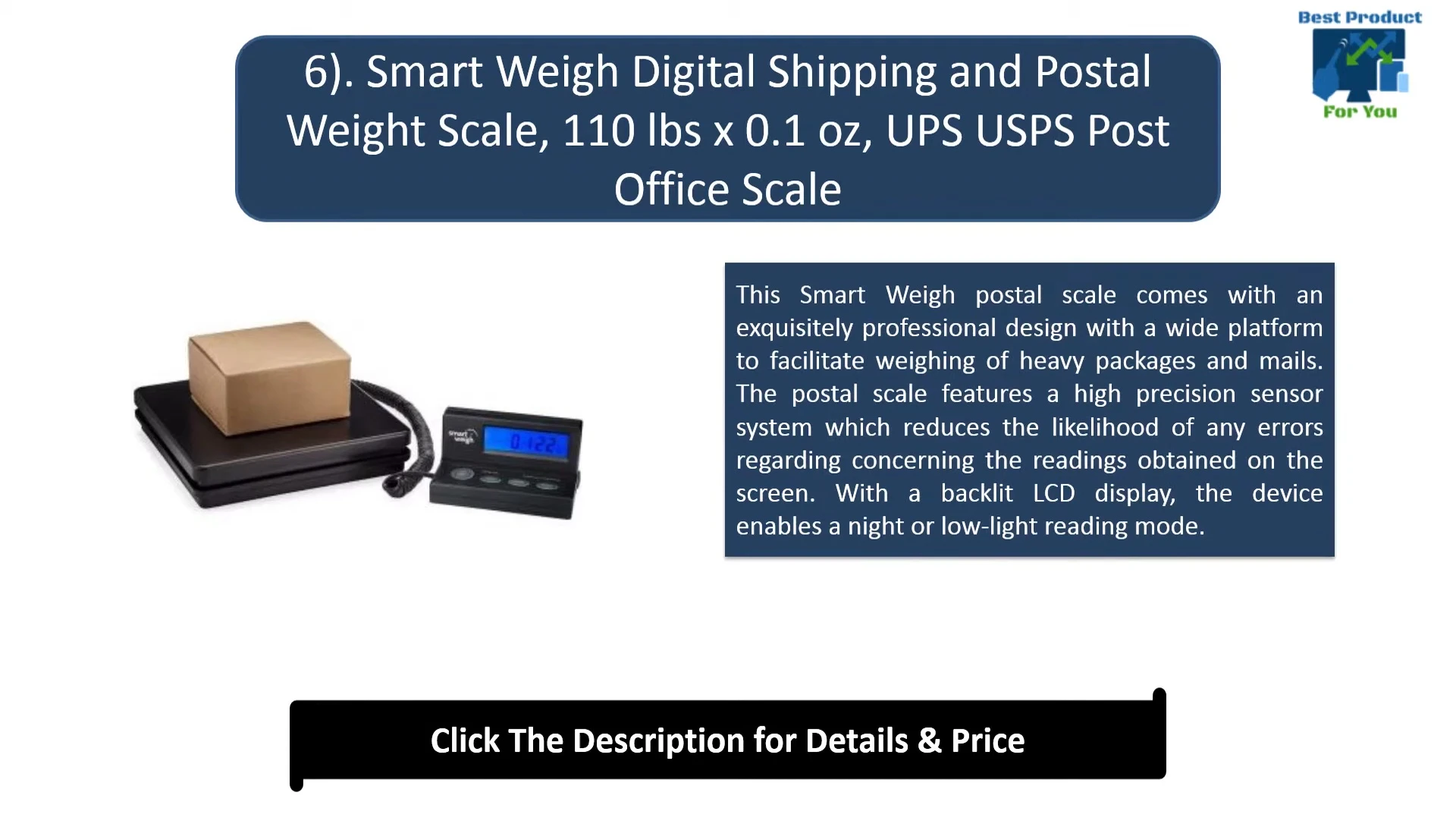 Showcasing the scale's wide platform