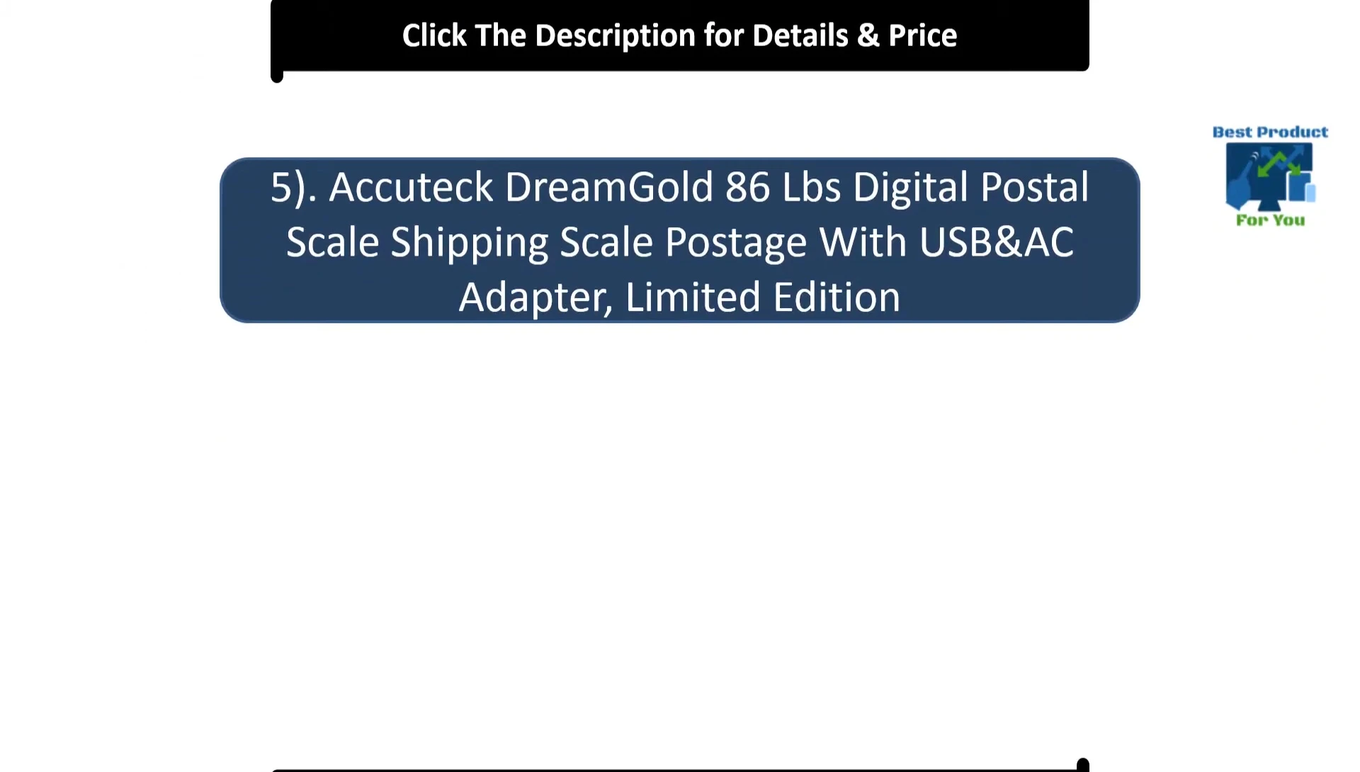 Architect Dream Gold 86-pound digital postal scale