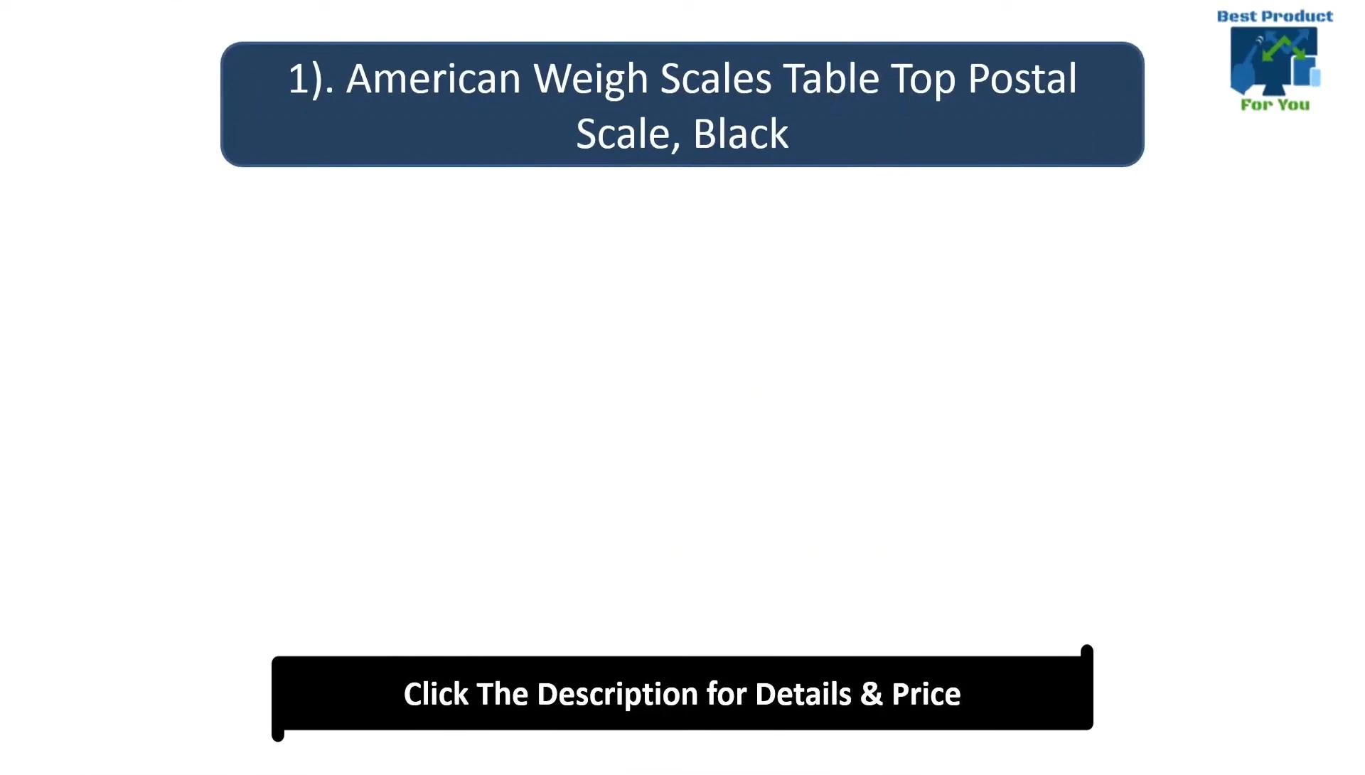 American Weigh Scales tabletop postal scale