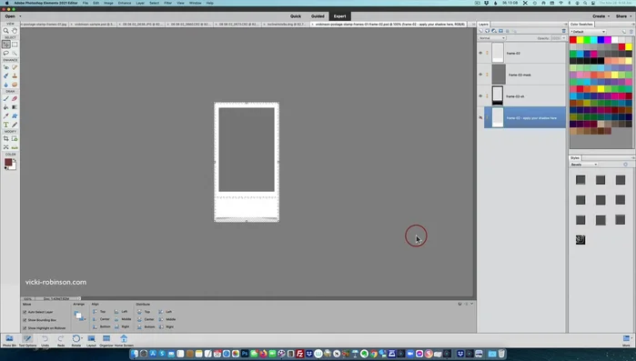 Add your desired photo by dragging it into the PSD file. Resize the photo to be larger than the mask using the transform tool (Ctrl+T).