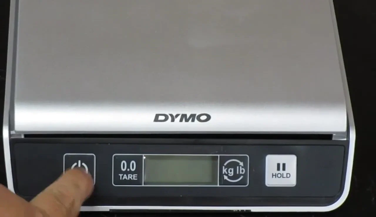 The scale displaying a weight reading almost immediately.