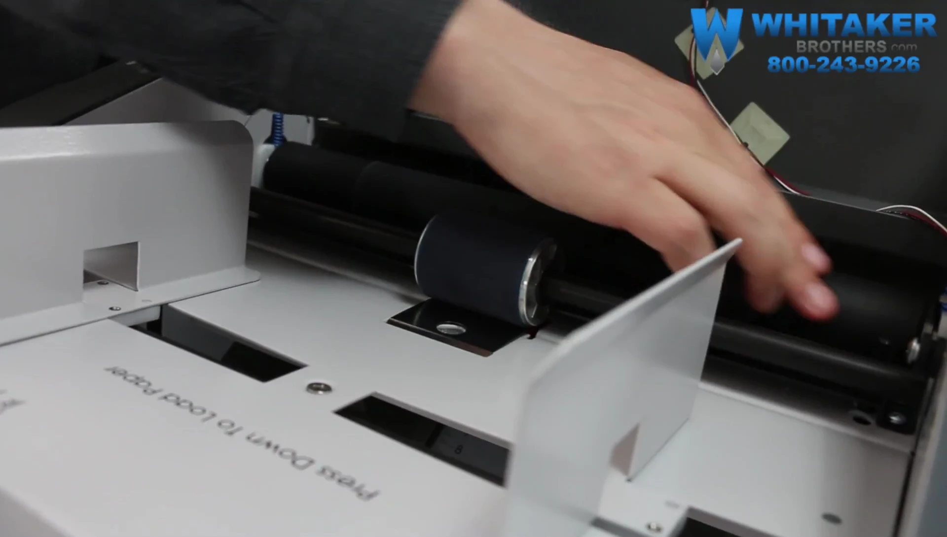 Accessing the fold rollers for cleaning