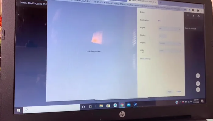 Download and print the label using your printer (thermal preferred).