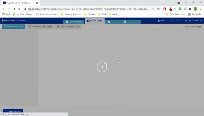 Choose a blank or pre-designed template. Select 'blank template' in wide format.