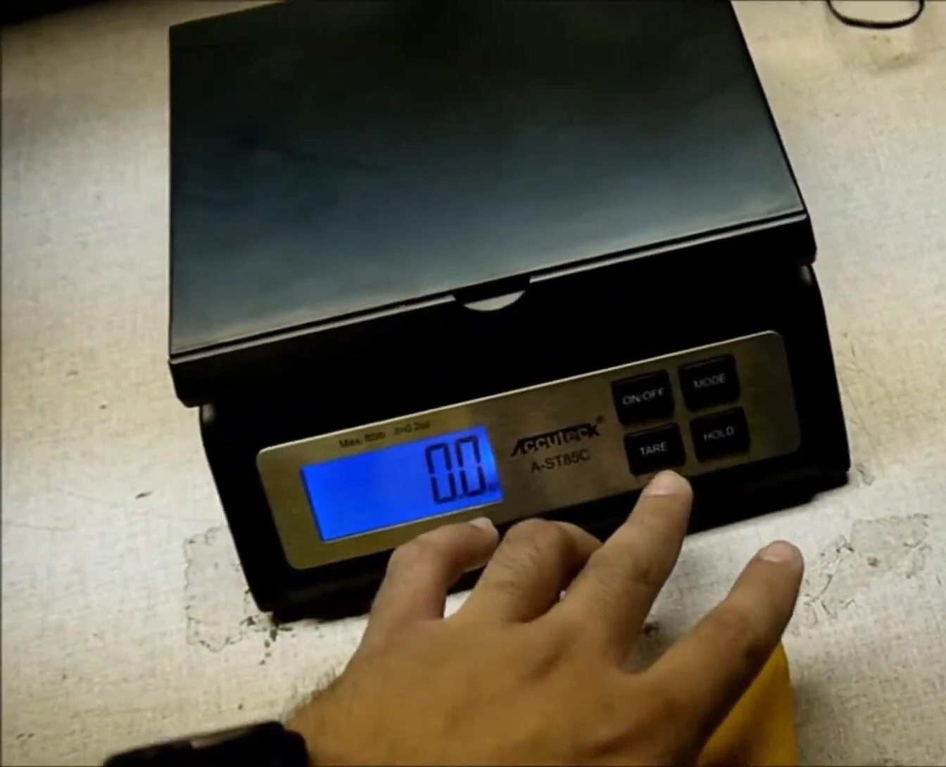 Scale demonstrating weight in different units