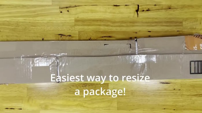 Determine the extension needed: Calculate how much longer the box needs to be to accommodate the item. In this case, 9 inches were needed.