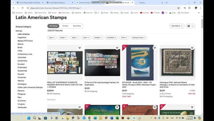 HipStamp 'Show Only' Feature: Allows filtering for listings from sellers with the most extensive stock of a particular country.