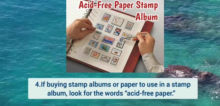 Use acid-free paper for albums and storage to prevent yellowing and damage.
