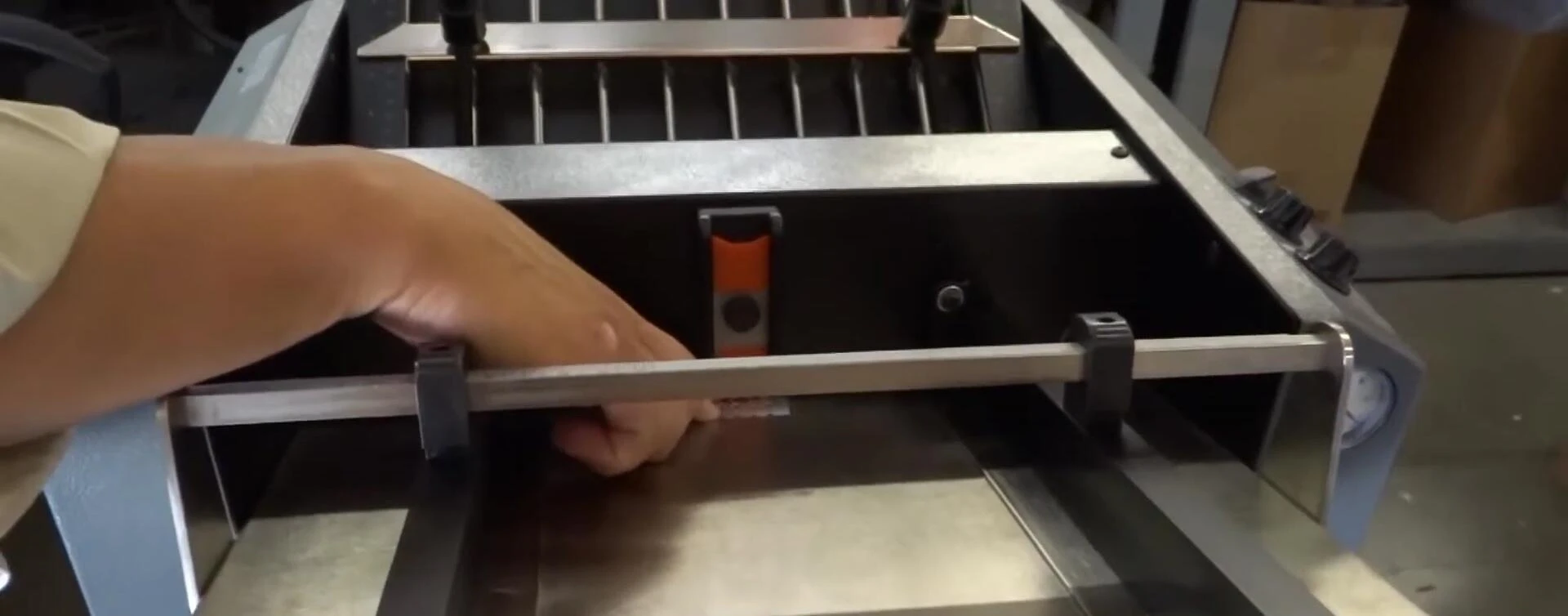 The vacuum feed drum and hole configuration on the Mark VII.