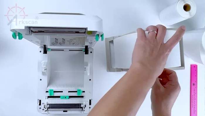 Insert the whole thing into the LP204 label holder.