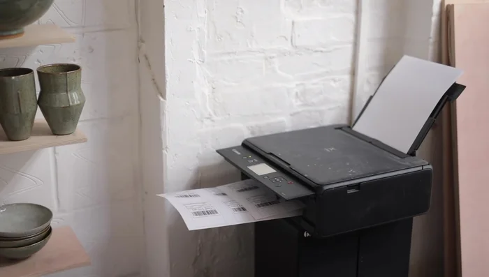 Final steps: Weigh and measure each box, recording information on the outside. Complete online order details and print labels.