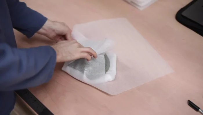Pack lidded forms: For small jars, pack with lid in place and added foam. For larger pieces, pack lid and body separately, filling voids with packing materials.