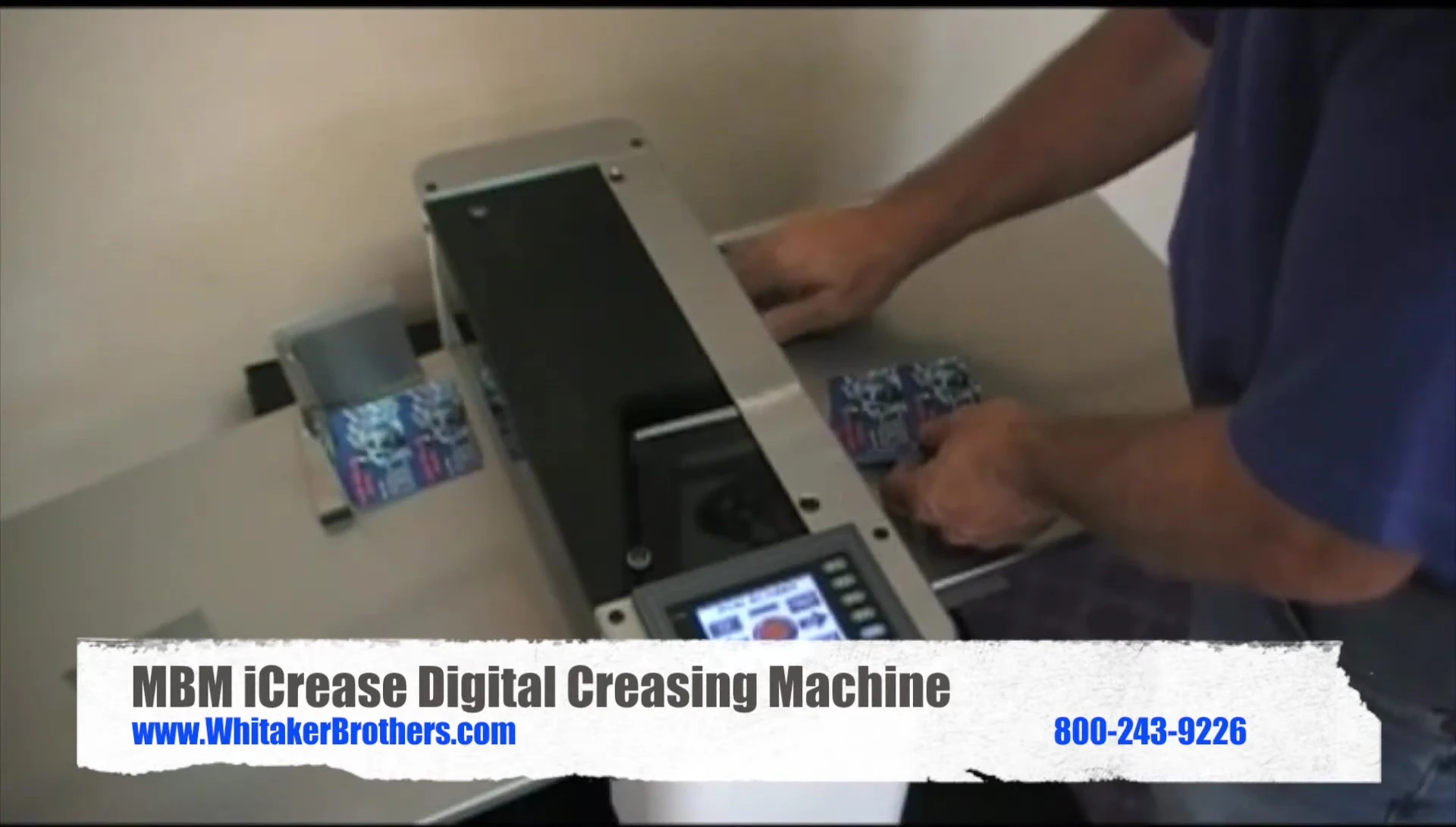 Creasing business cards