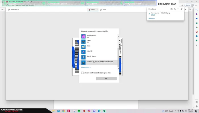 Select 'Print' from the three dots menu.