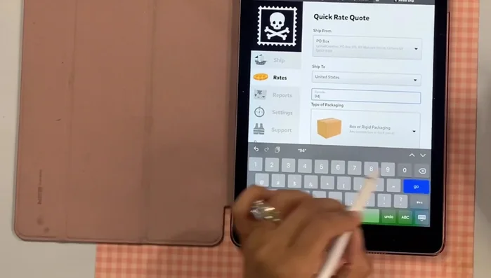 Apply labels to the package and send to the post office.