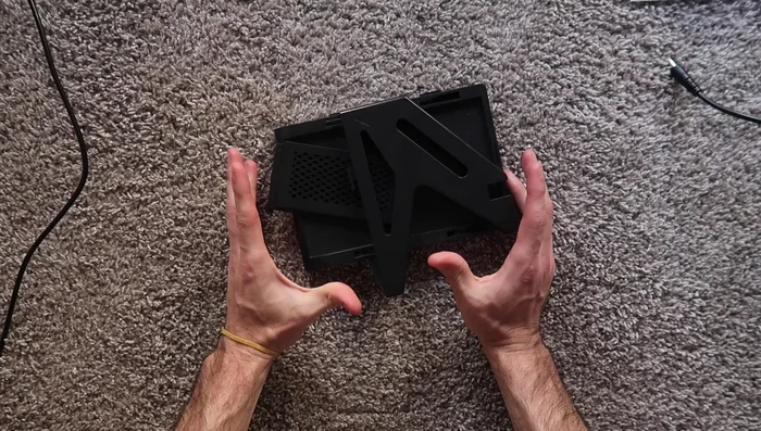Assemble the label holder.