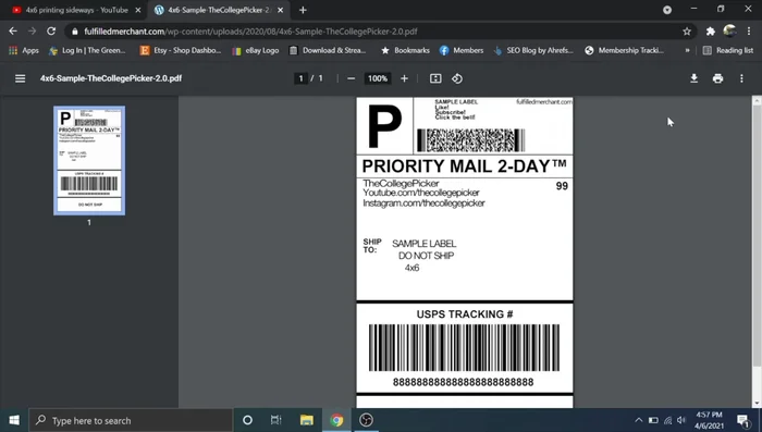 Print a test label to verify installation and settings.