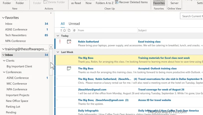 Rearrange Folders (Drag and Drop, Sort Subfolders, Move Up/Down):