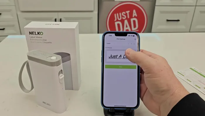 Remove the printed label.