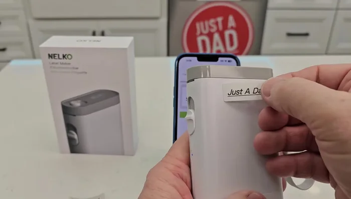 Remove the printed label.