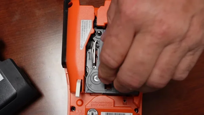 Press firmly to secure the tape.