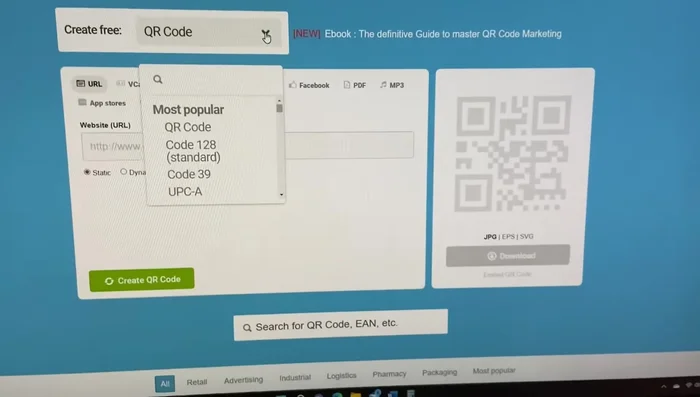 Click 'Create Barcode'.