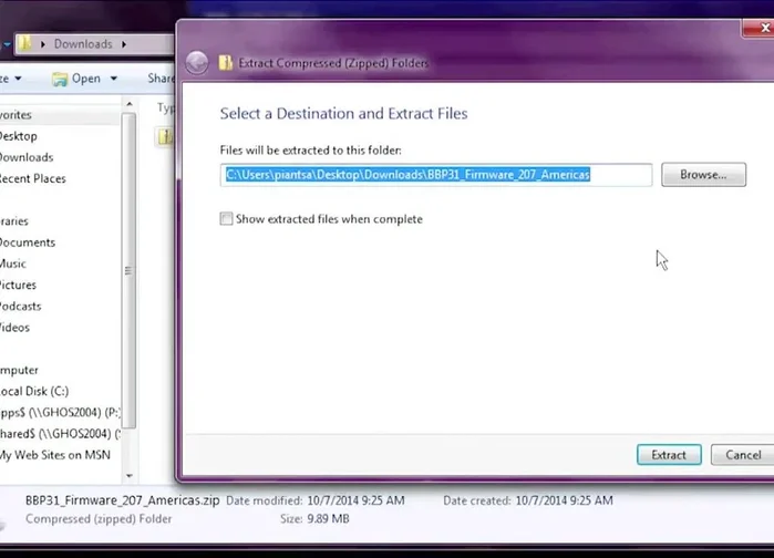 Select "Create USB drive upgrade" option.
