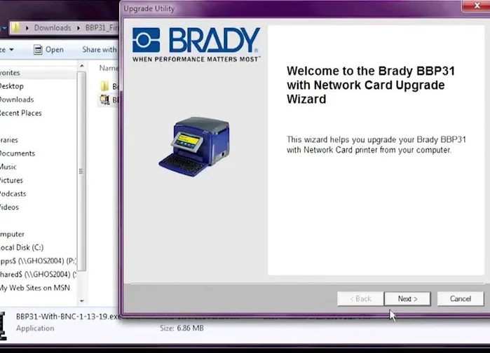 Confirm the upgrade process by selecting "Yes".