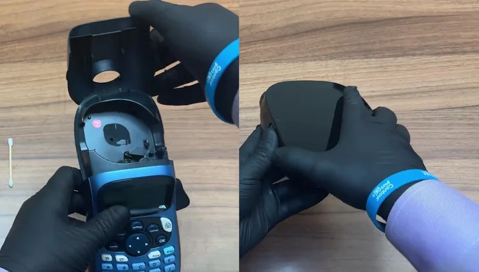 Let the alcohol solution dry for about 5 minutes.