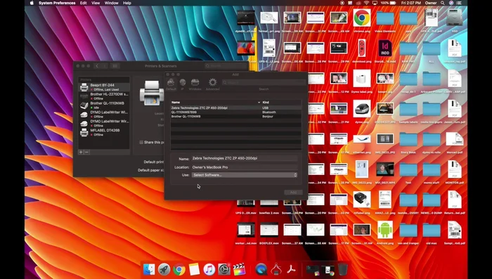 Choose the 'EPL2 Label Printer' driver.