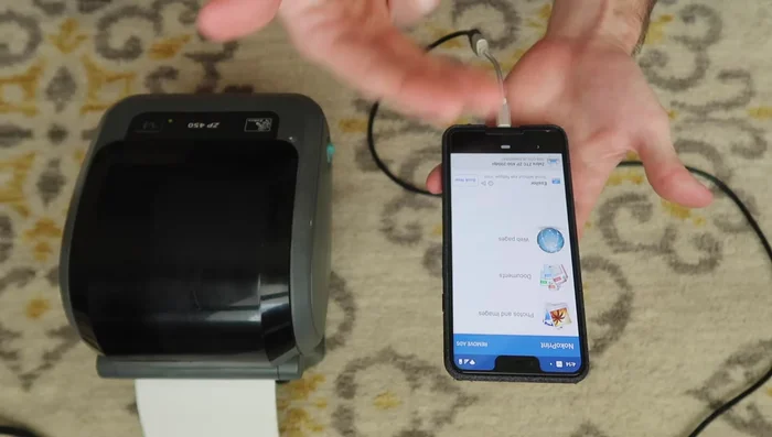 Select the ZP450 driver in NocoPrint.