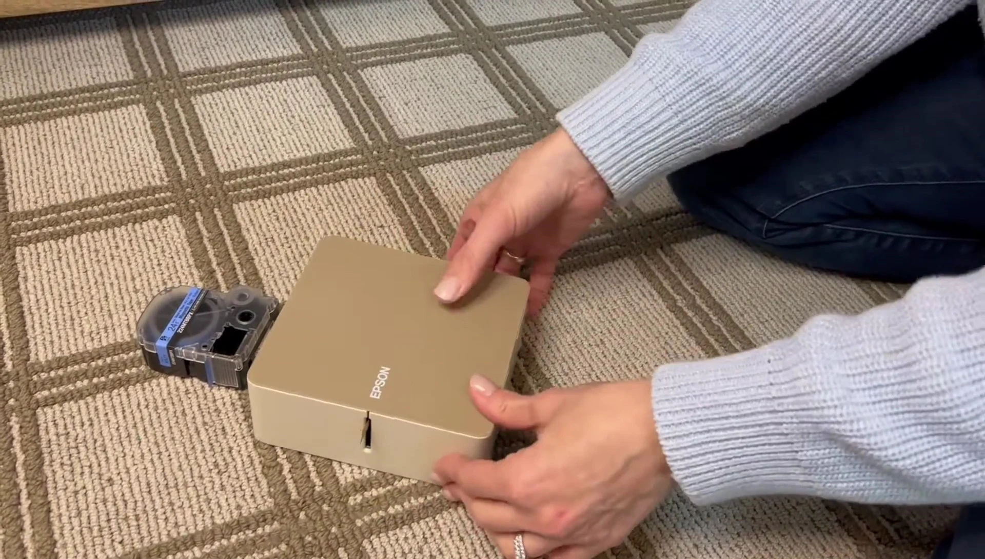 Printing on ribbon tape