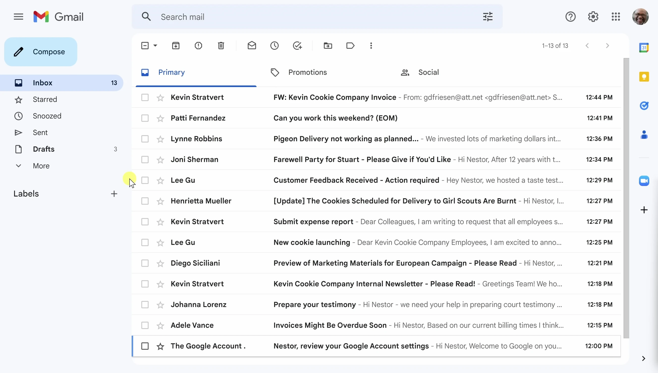 Screenshot showing the creation of a new Gmail label.