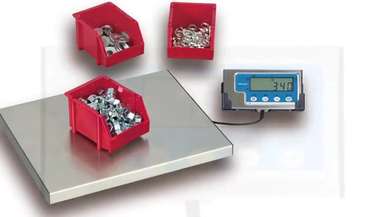 Focus on the scale's display emphasizing precision and clarity.
