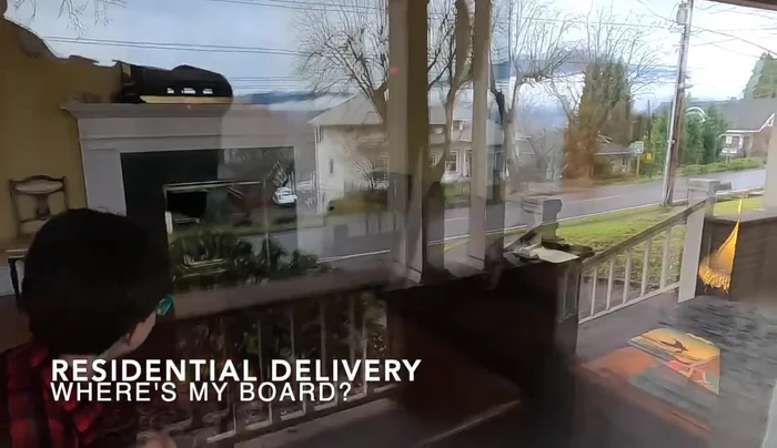 Dealing with 'delivered' status but missing board (scheduling a delivery appointment with DHL).