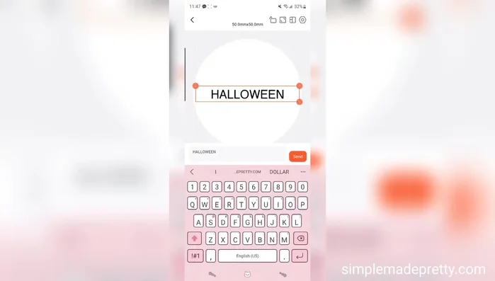 Add icons or images from the app's library.