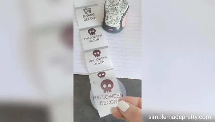 Peel and apply the labels to your items.