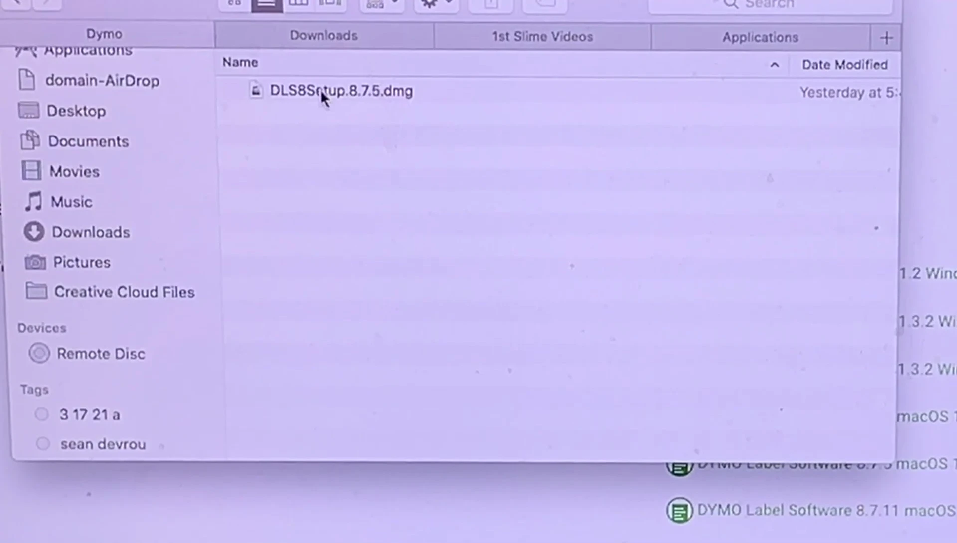 The DYMO Label software interface.
