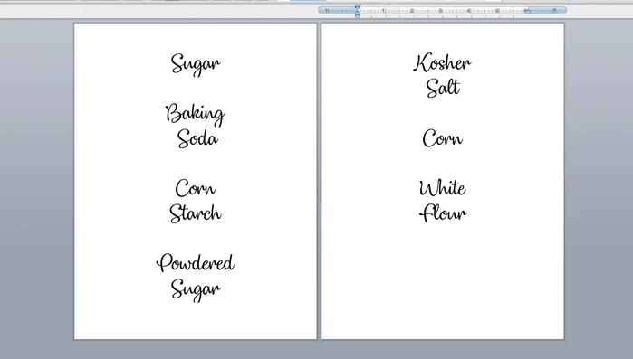 Create your labels in a word processor, using your preferred font (free options available on sites like default.com). Print labels with the best ink quality.
