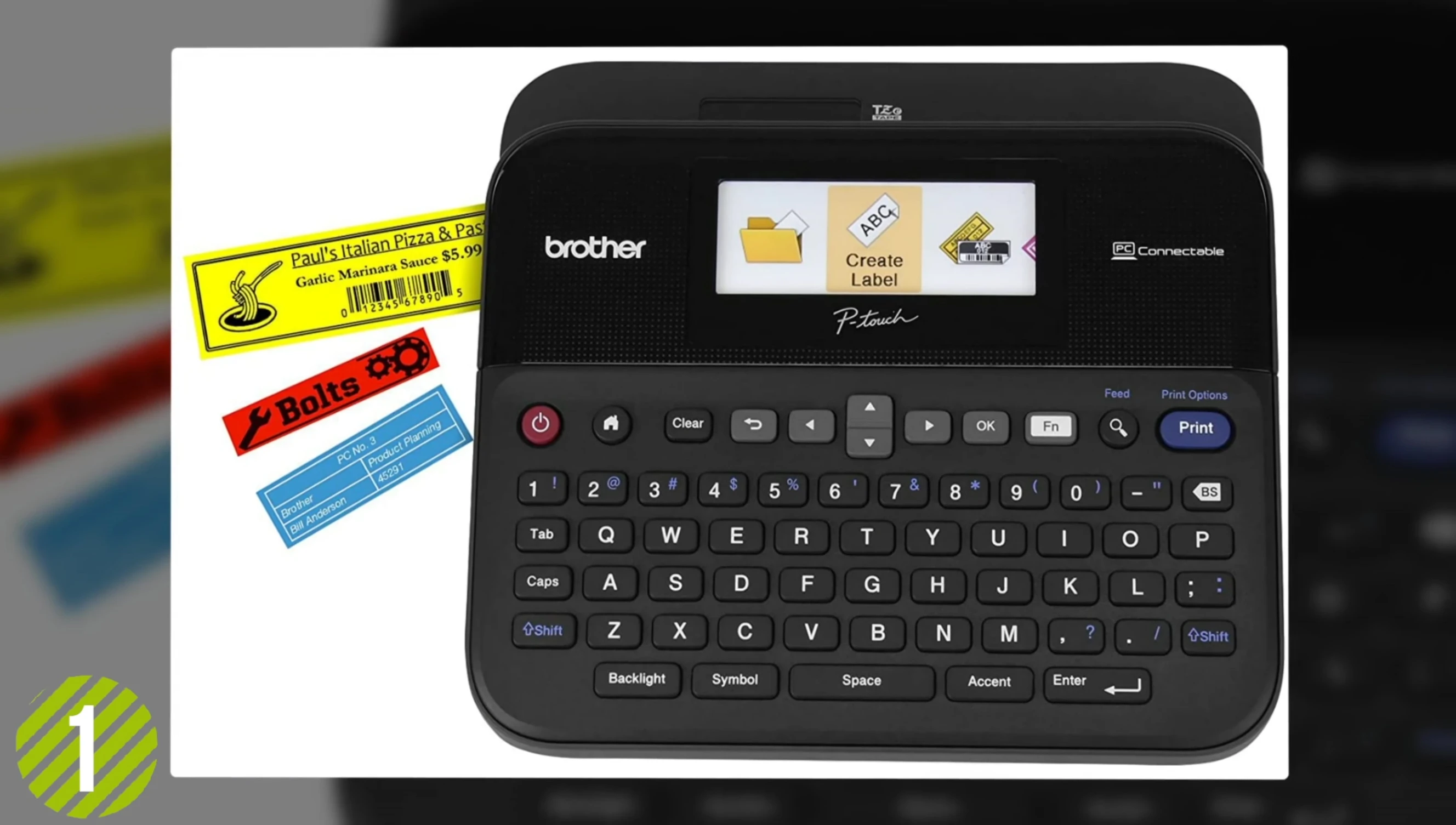 Brother PT-D600VP keyboard