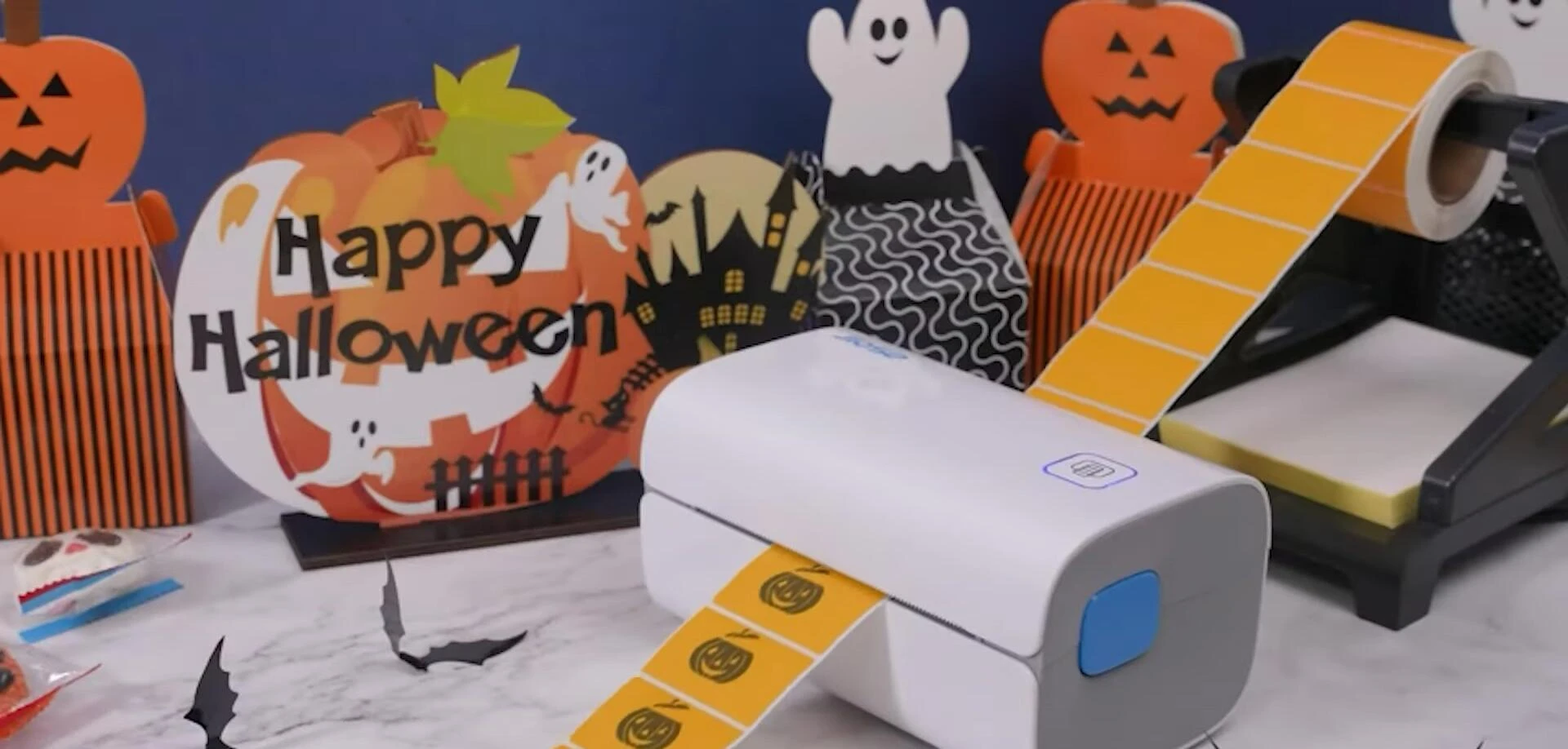GeoZ printer specifications displayed on screen