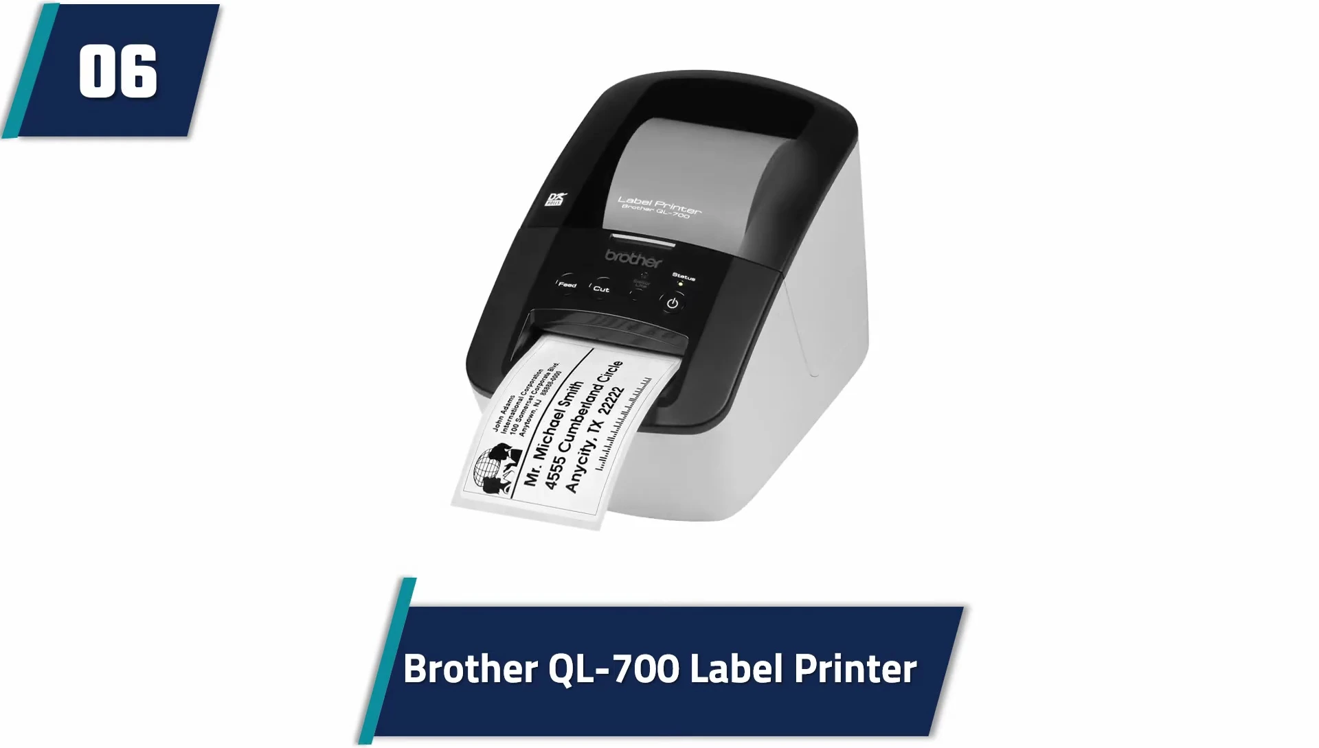 Brother QL-700's plug-and-play design