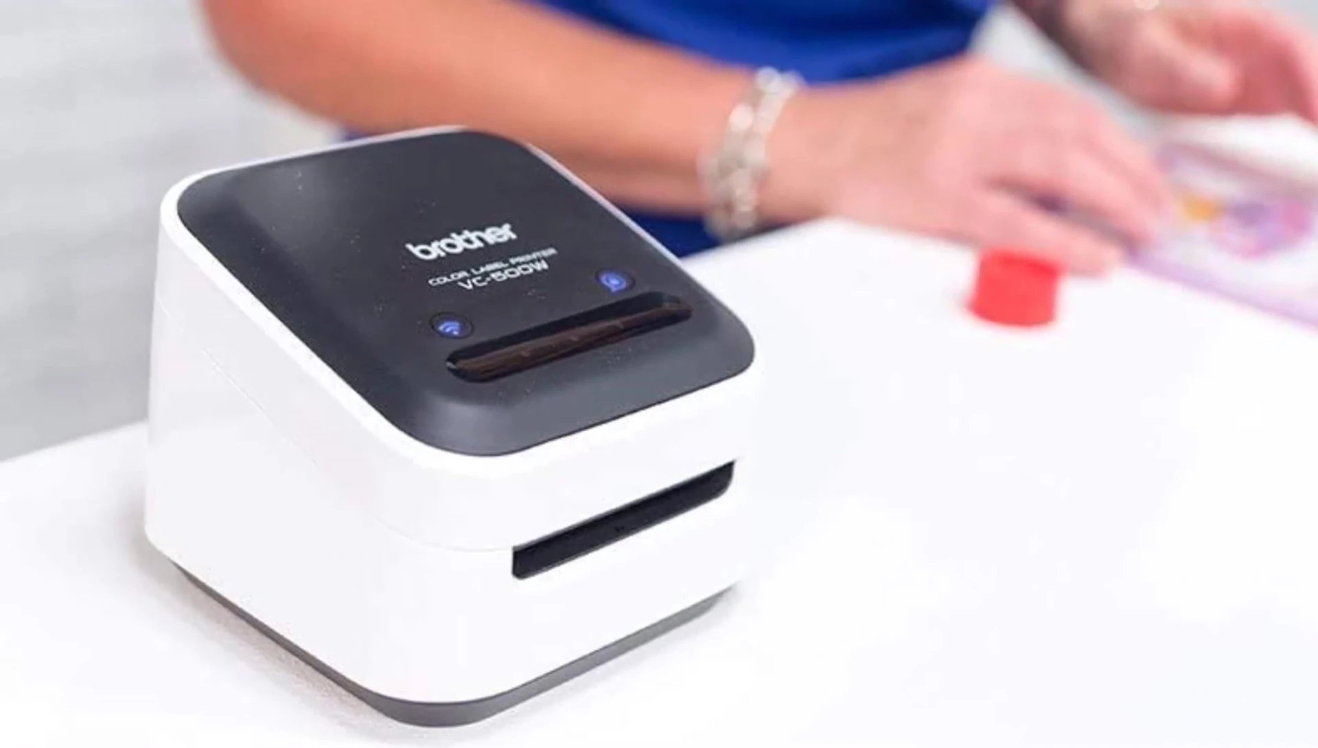The Brother VC-500W's color label editor app