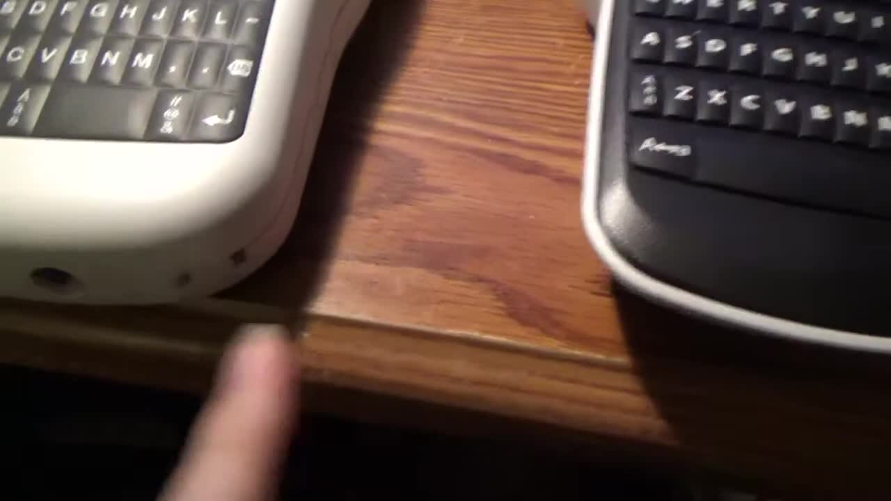 Close-up shot of the DYMO LabelManager 160 keyboard and display