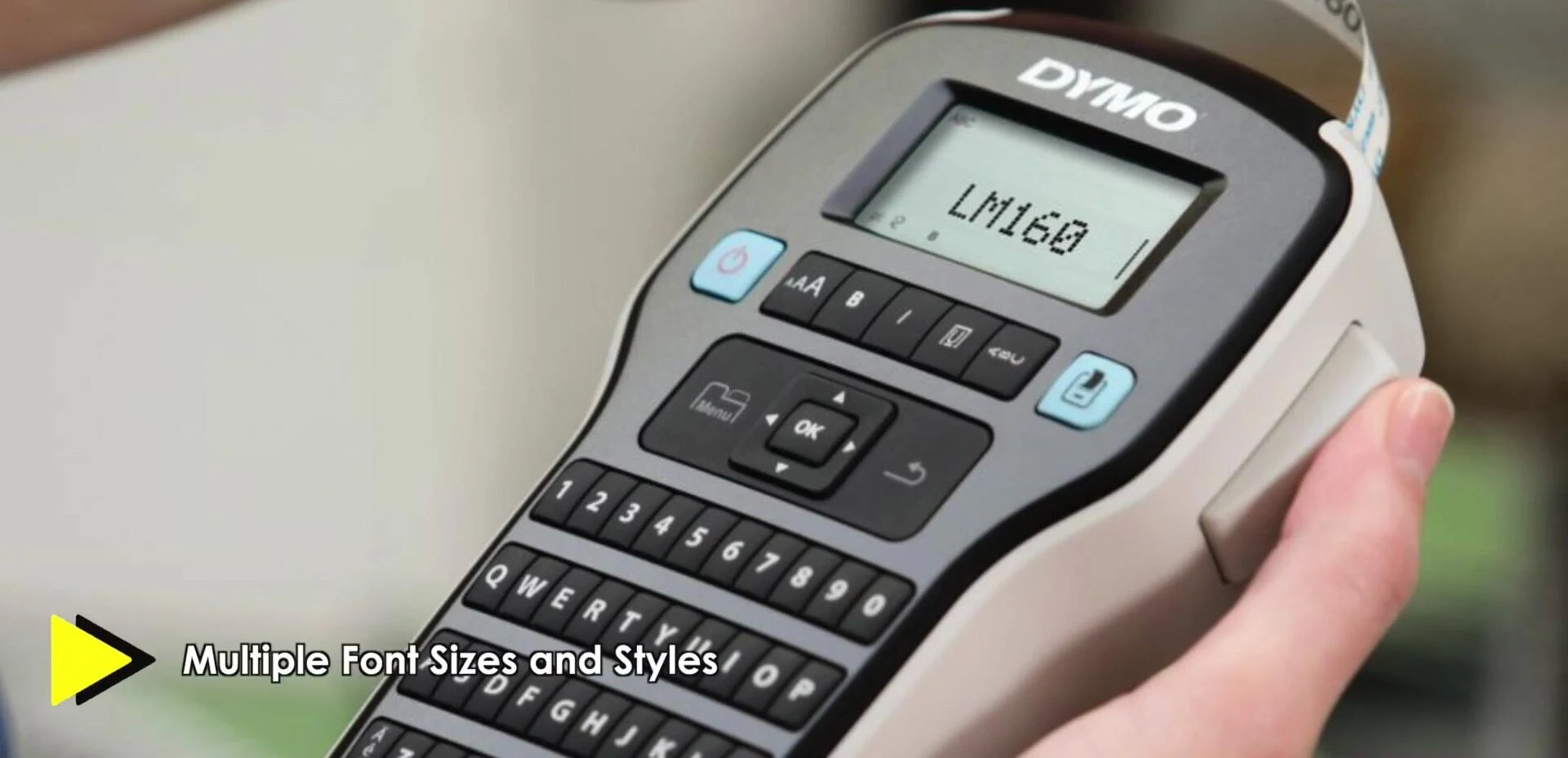 Close-up of the OneTouch keys