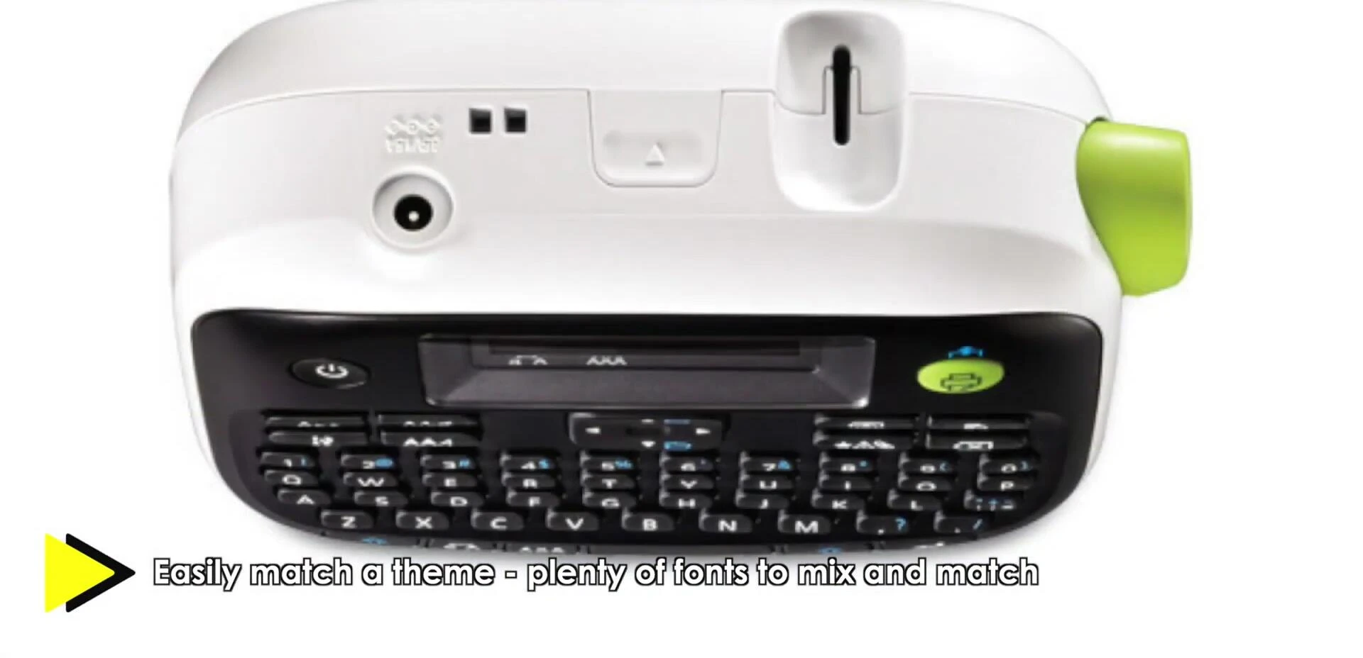 Example of customizable label options on the LW-300
