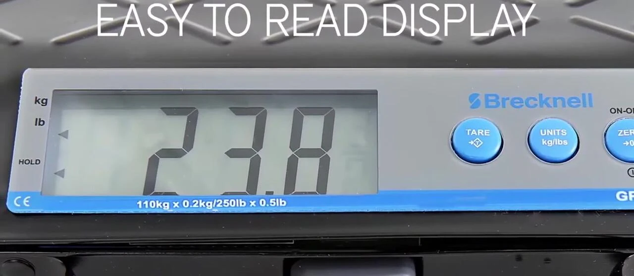 The display clearly visible in a low-light setting.