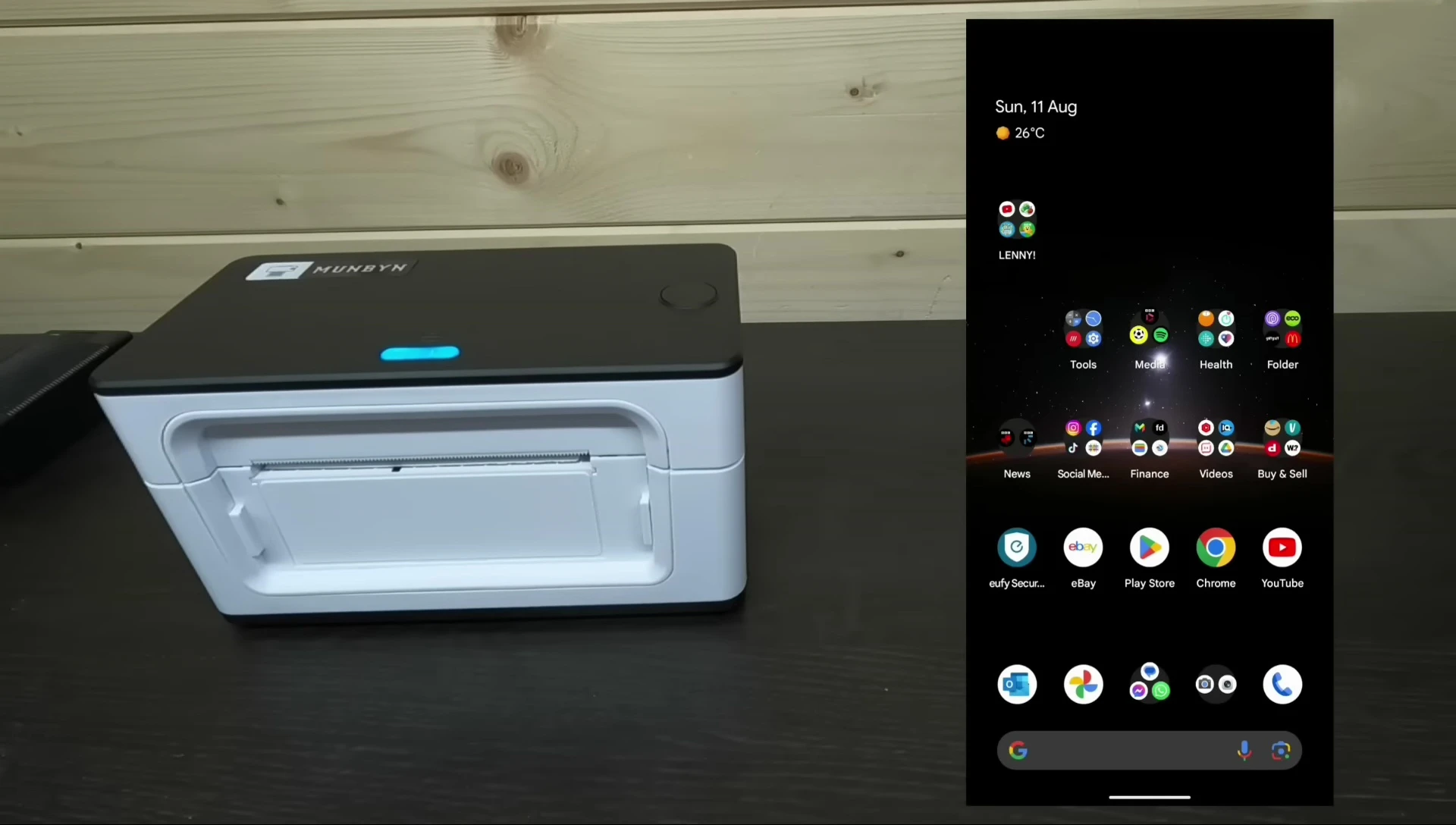 Munbyn app interface